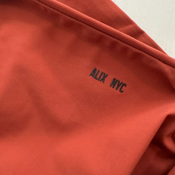 Alix NYC Rust Avon Asymmetrical Neckline One-Shoulder Spaghetti Strap Crop S - Picture 8 of 13